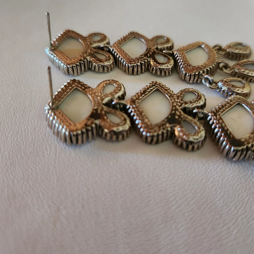 🌸RARE🌸 Vintage Kendra Scott Zoe Statement Earrings - Picture 6 of 6